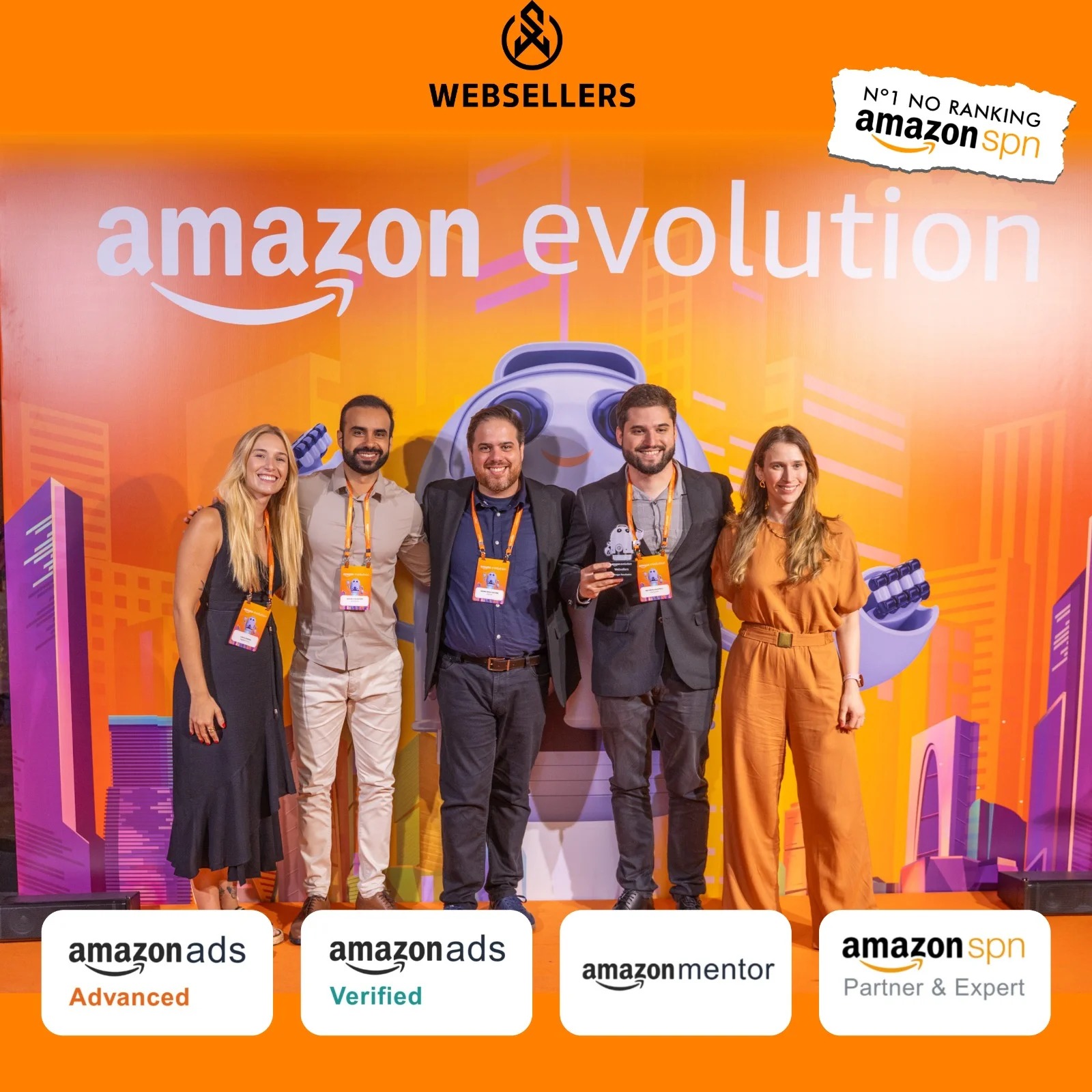 Equipe WebSellers no Amazon Evolution - Nº1 no Ranking Amazon SPN
